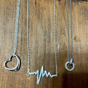925 silver plated necklaces (3)